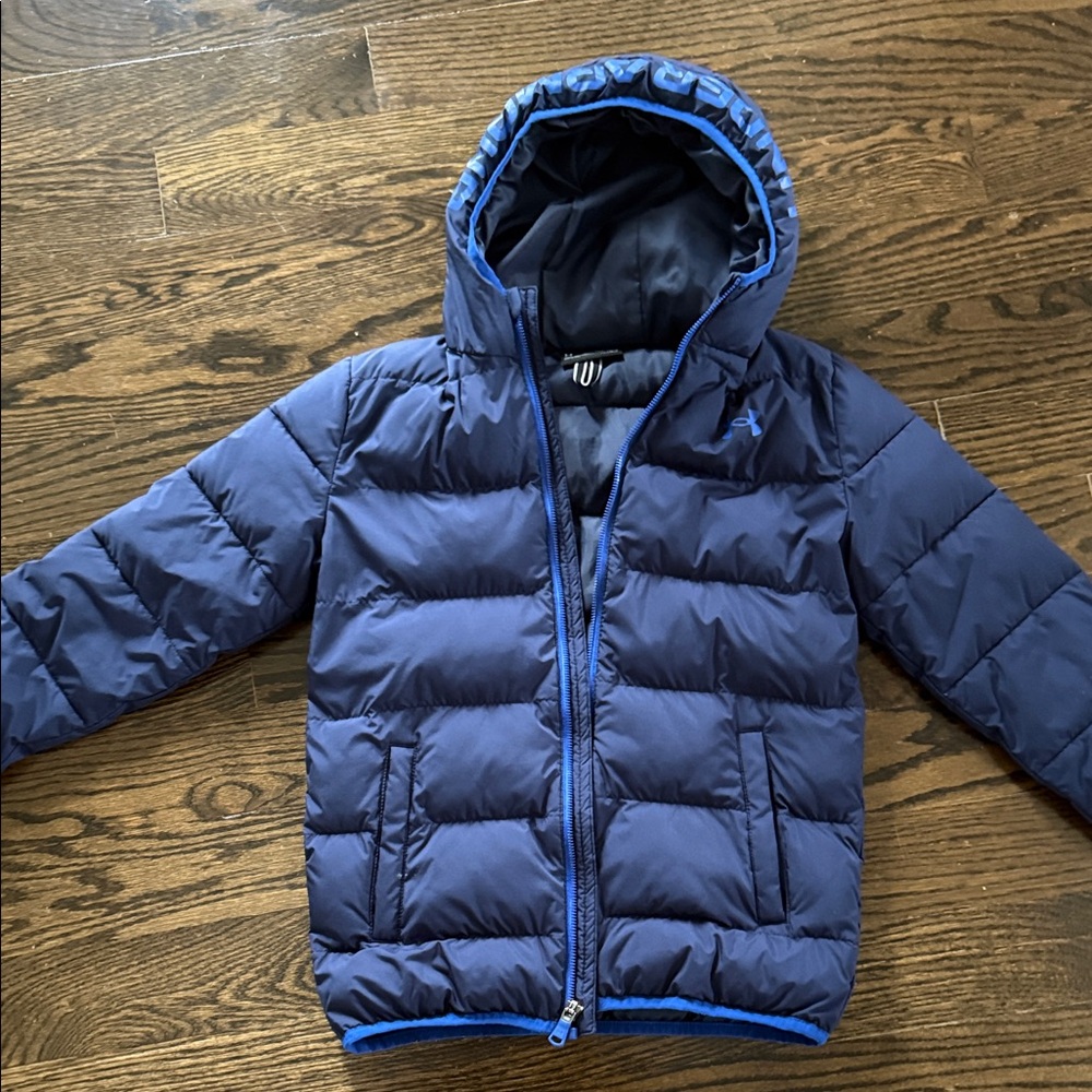 Underarmour YMD Kids Blue Puffer Coat